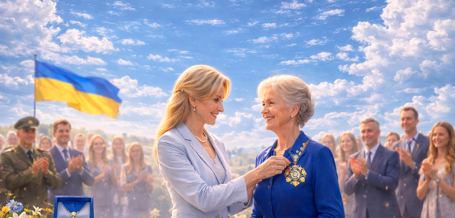 Нагородження відзнакою «Орден Миру» доктора Христину Дурбак