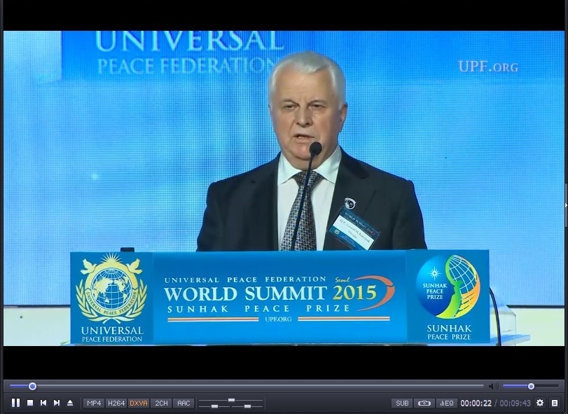 ВИСТУП ЛЕОНІДА КРАВЧУКА НА ТРЕТЬОМУ ВСЕСВІТНЬОМУ САМІТІ ФЕДЕРАЦІЇ ВСЕСВІТНЬОГО МИРУ (ФВМ) «МИР, БЕЗПЕКА ТА РОЗВИТОК ЛЮДСТВА»